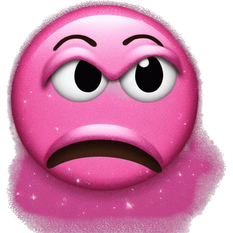 A shit Emoji in pink with Glitzer emoji