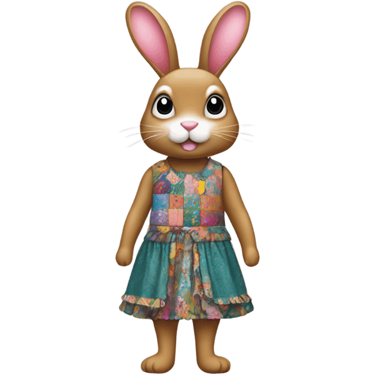 Bunny wearing 500 dresses emoji