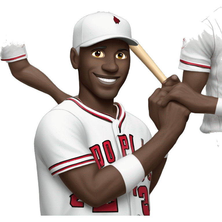 Michael Jordan going pro in Baseball emoji