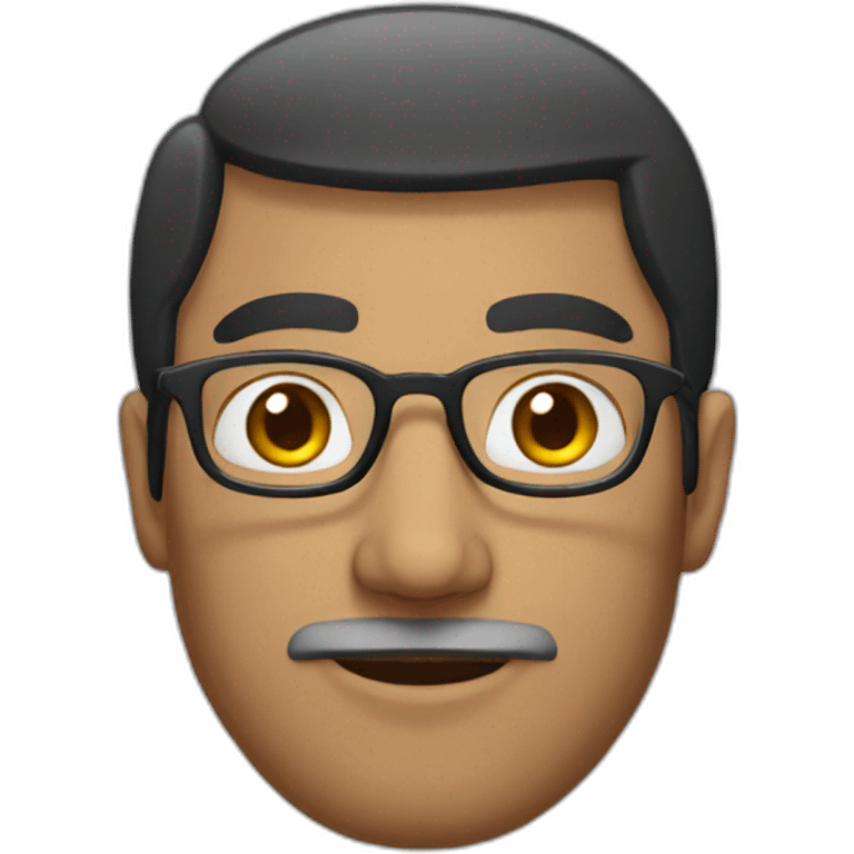 an arab man with glasses emoji