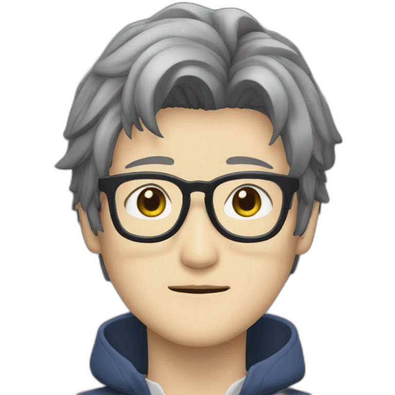 Satoru Gojo with glasses emoji