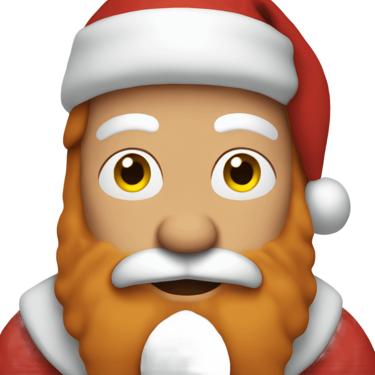 ginger santa  emoji