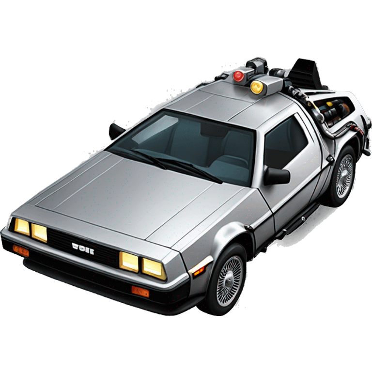 delorean from back to the future emoji