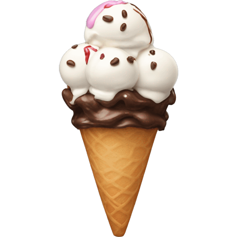 Ice cream sundae emoji