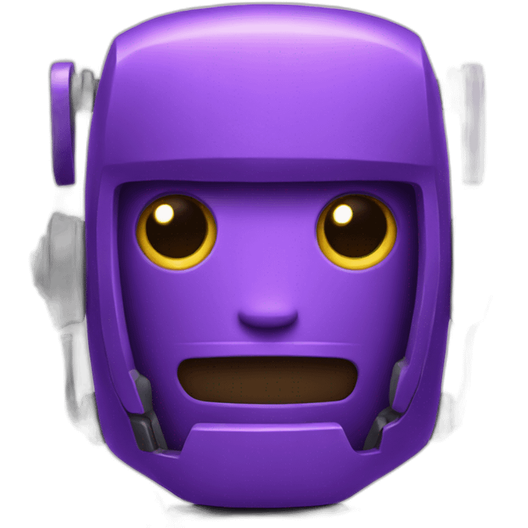 purple robot emoji