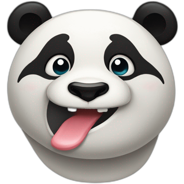 panda drooling from the mouth  emoji