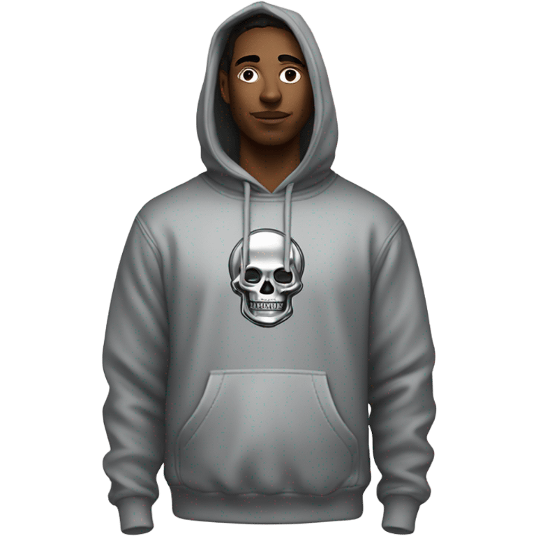 Nonchalant person (chrome hearts hoodie) emoji