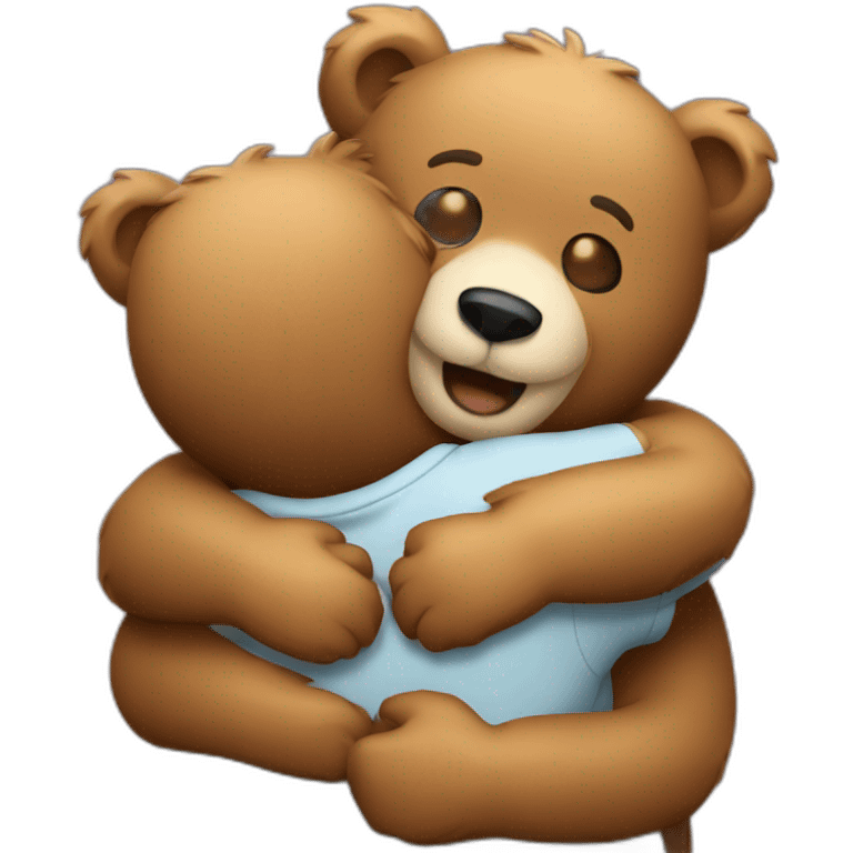 Bear hug emoji