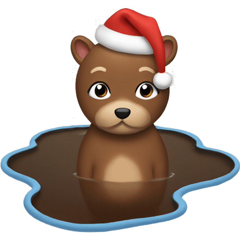 Christmas brown puddle  emoji