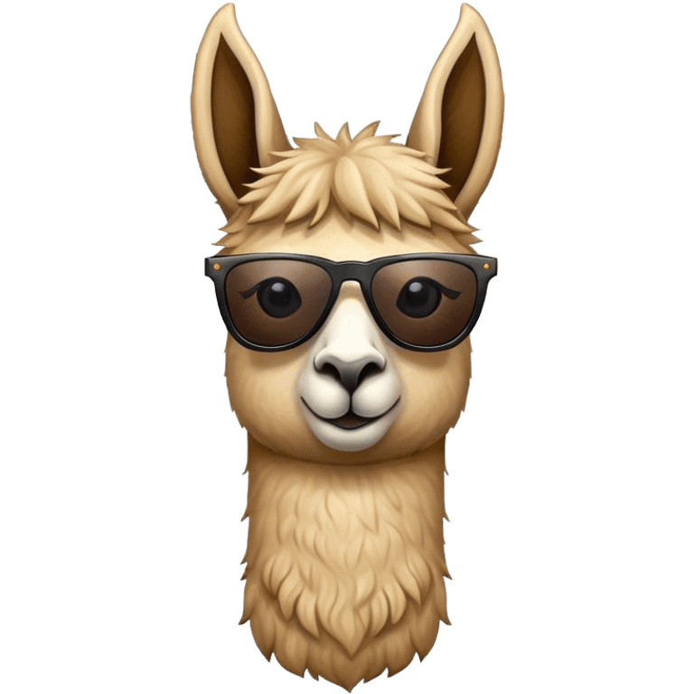 Llama with sunglasses emoji