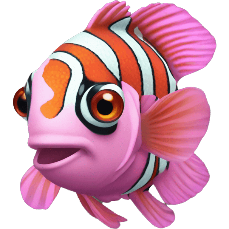 pink clownfish emoji