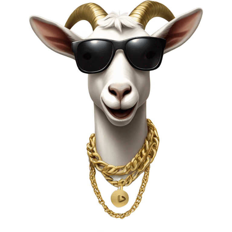 A Goat that makes rap emoji