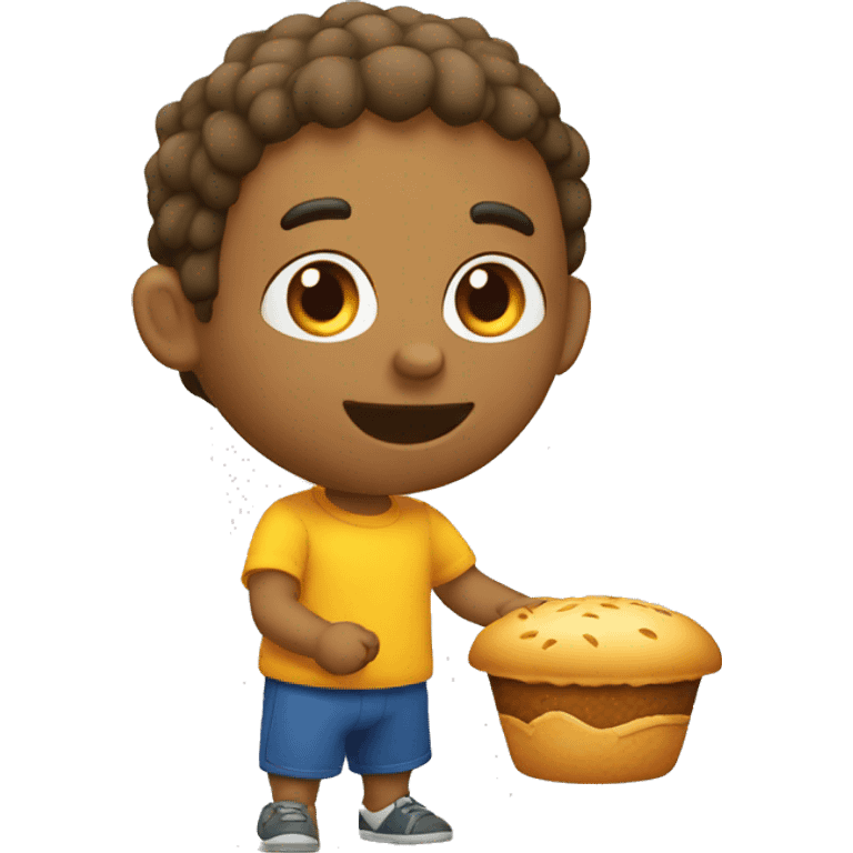 Velho comendo pão  emoji