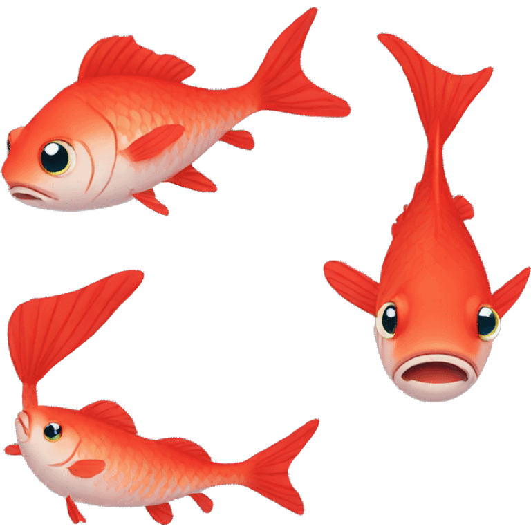 sad red fish emoji