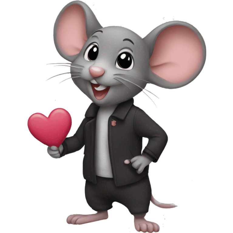 Mouse love emoji