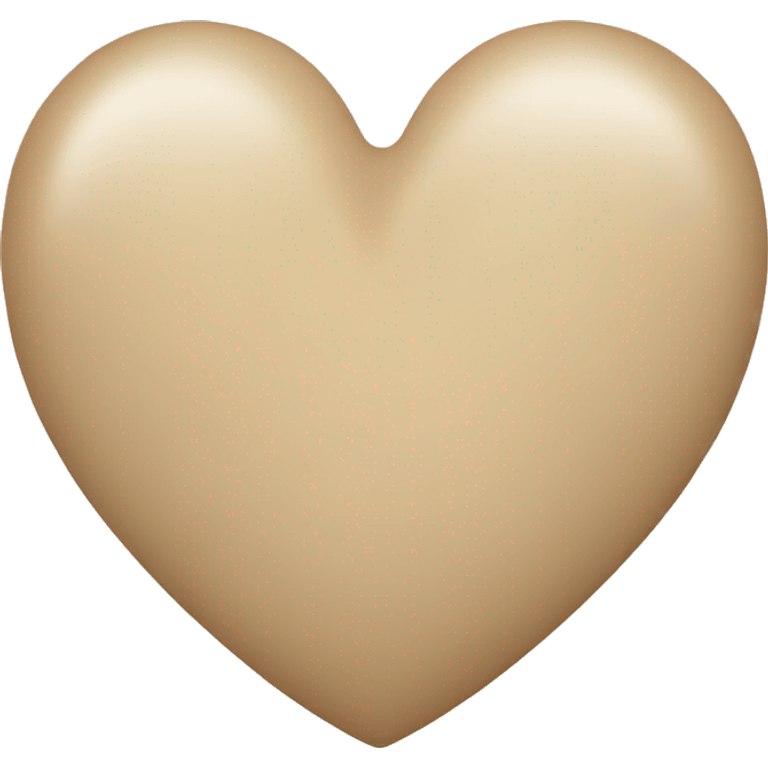 Beige heart  emoji