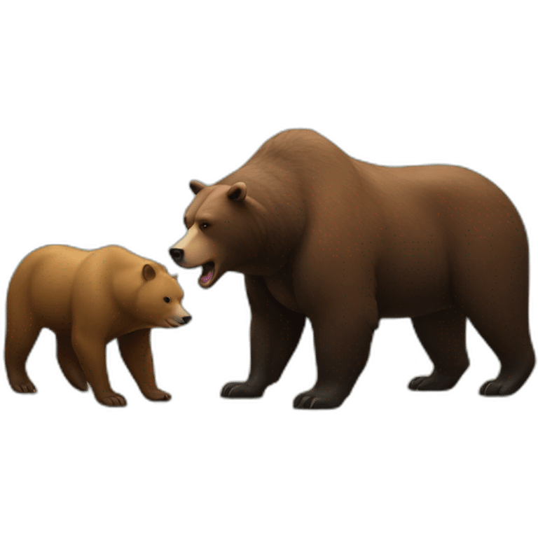 bear and bull emoji