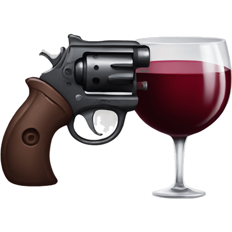 red wine revolver emoji