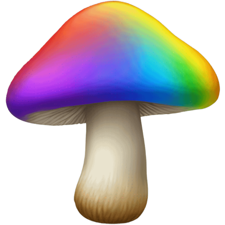 Rainbow mushroom emoji