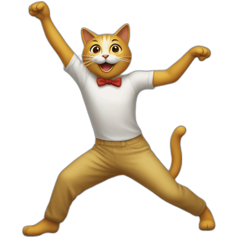 Un chat qui danse emoji