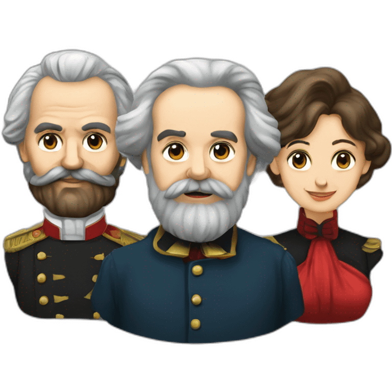 Karl marx avec lenine et staline emoji