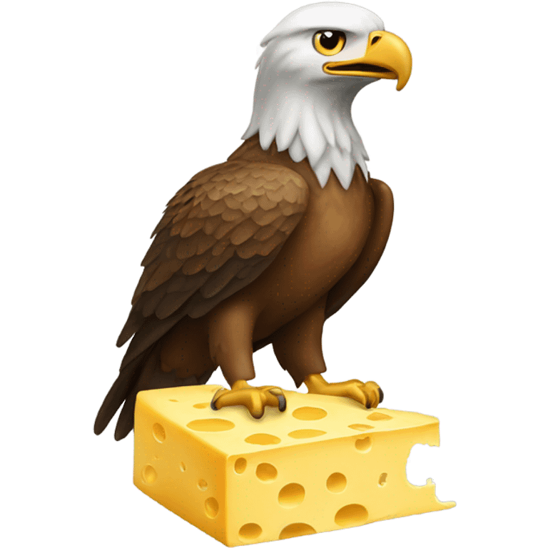 Eagle covered in cheese  emoji