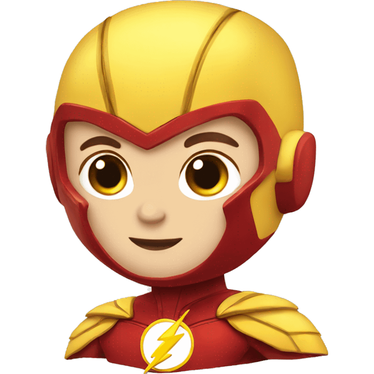 cute flash super hero face emoji