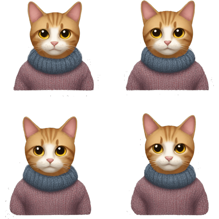 cat in a sweater emoji