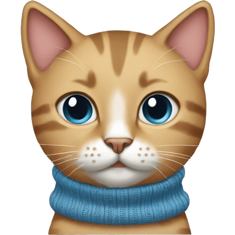 Cat wearing a sweater  emoji