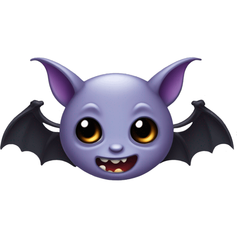 cute evil little bat emoji