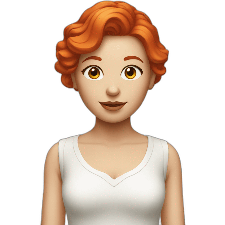 red headed designer girl emoji