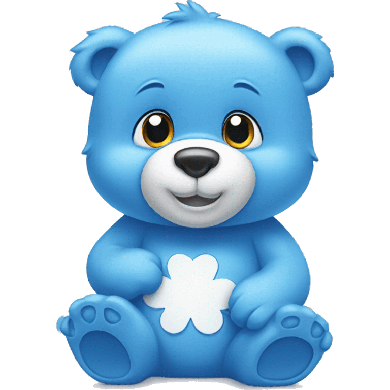 Blue care bear emoji