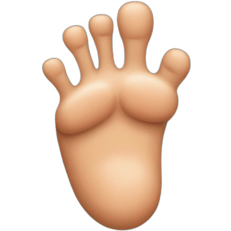 A big toe  emoji