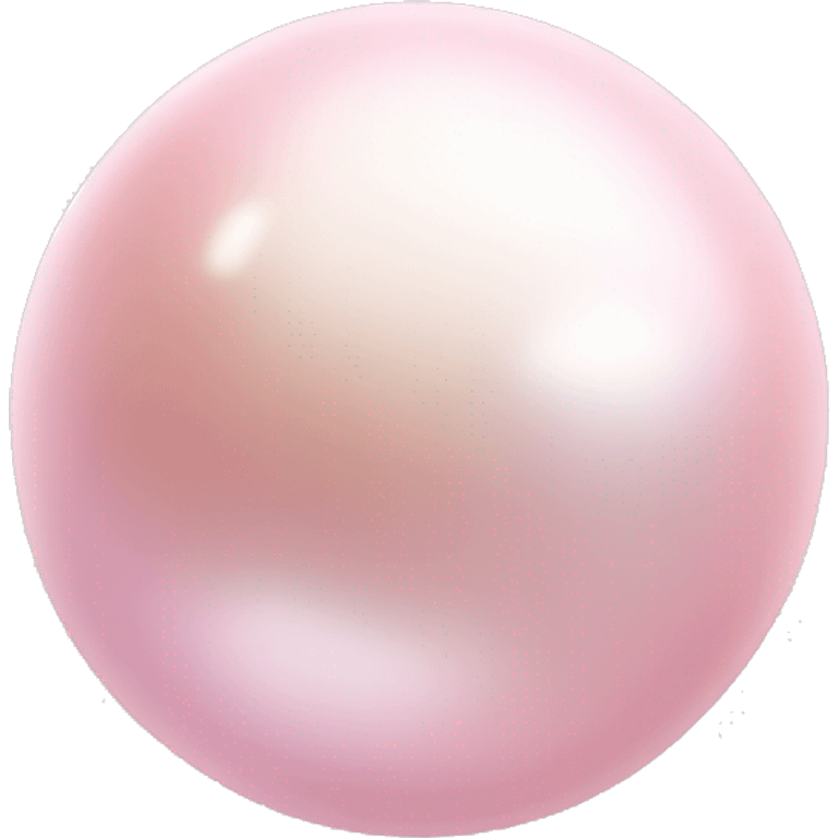 pastel pink pearl stone emoji