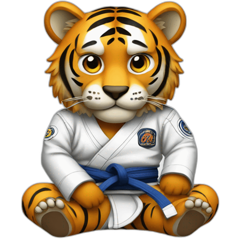 BJJ seated guard  Tiger  emoji