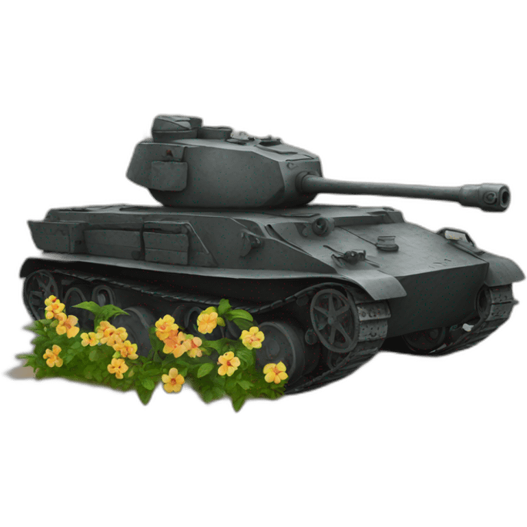 panzer with flower emoji