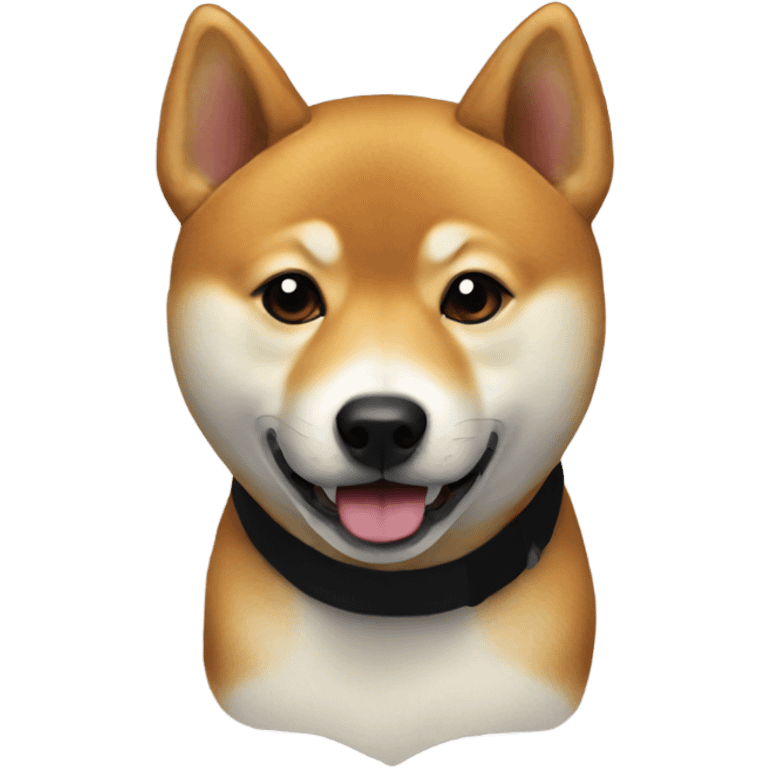 Shiba black emoji