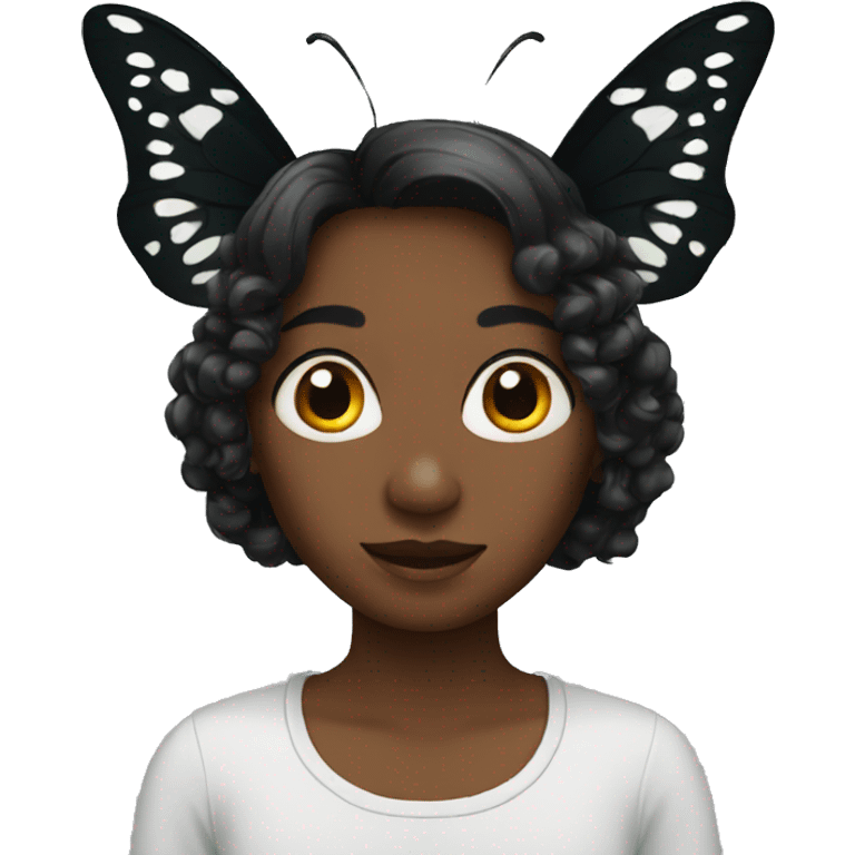 Black butterfly emoji