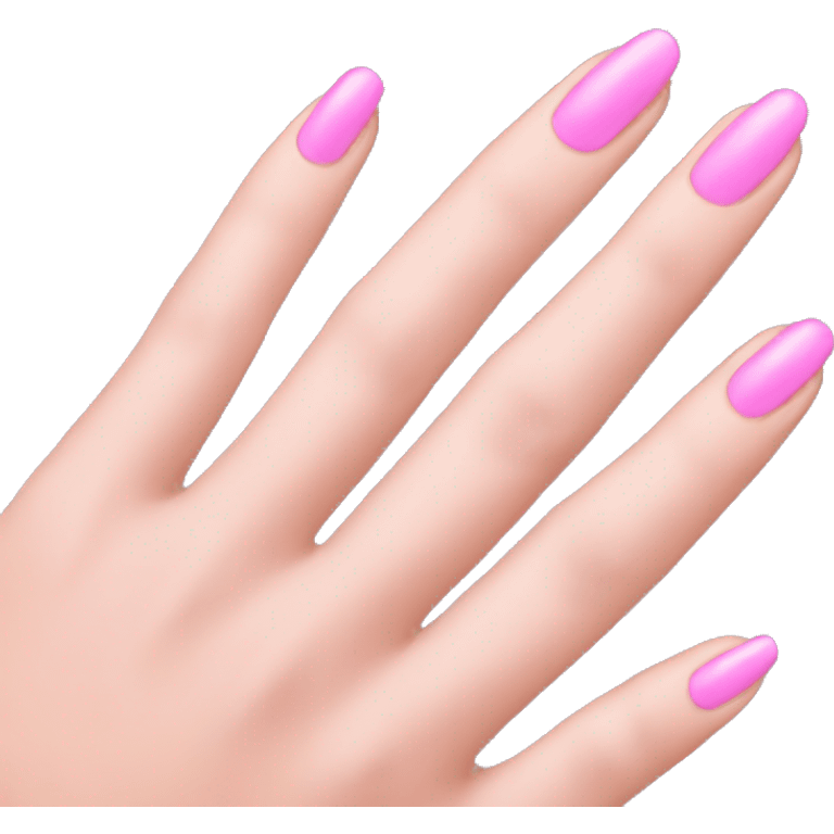 hand with pink nails emoji