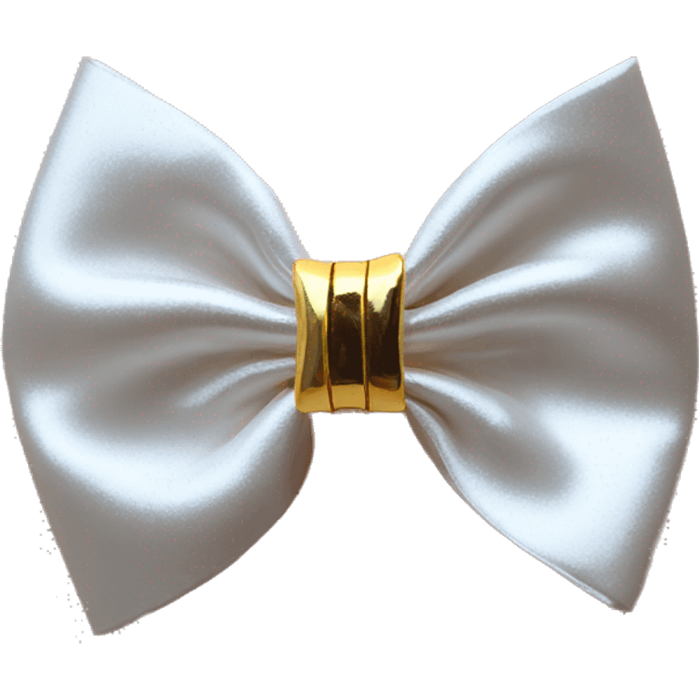 gold bow hair clip emoji