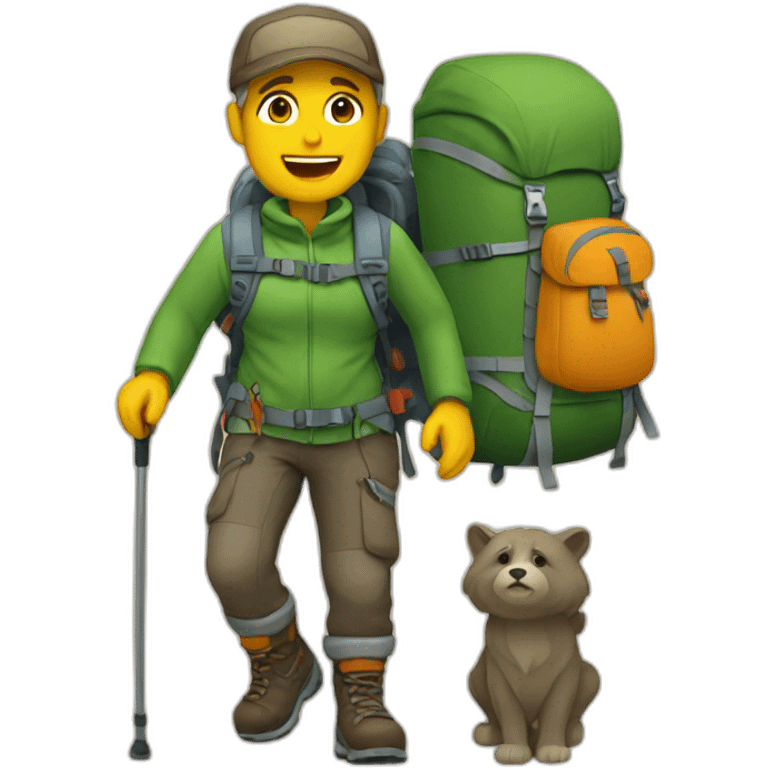 Hiker emoji