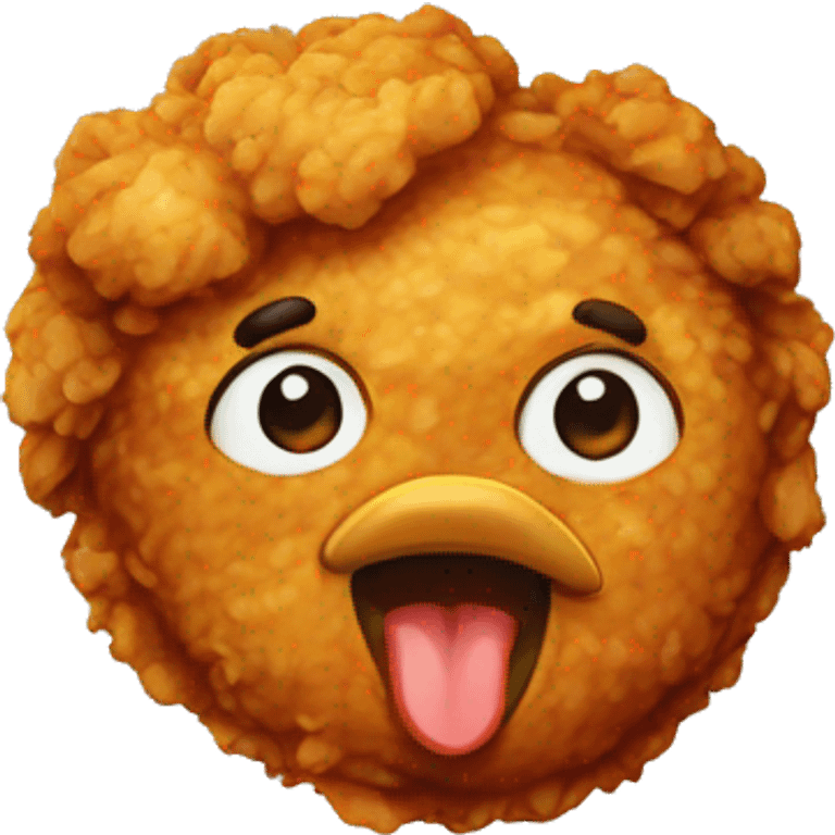 Fried chicken emoji