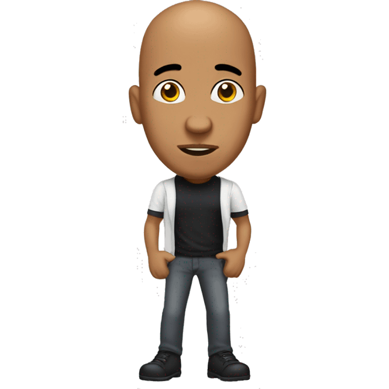 bald dominican guy proprosing emoji