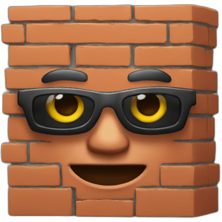 Cool brick emoji