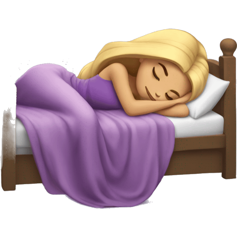 Repunzel sleeping emoji