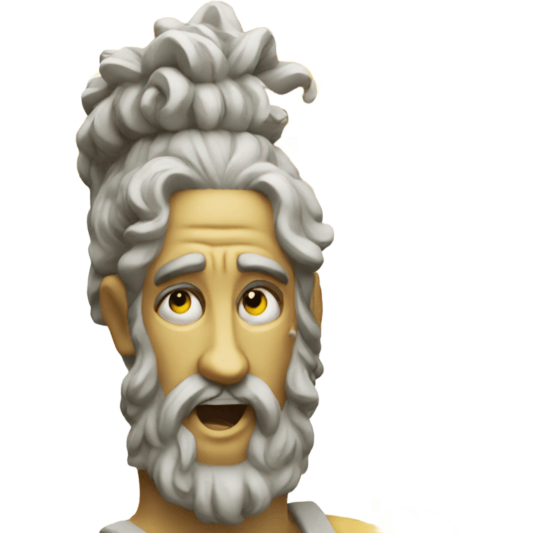 A crying yellow Zeus emoji