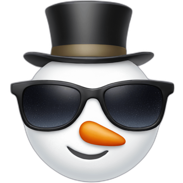 snowman sunglasses emoji