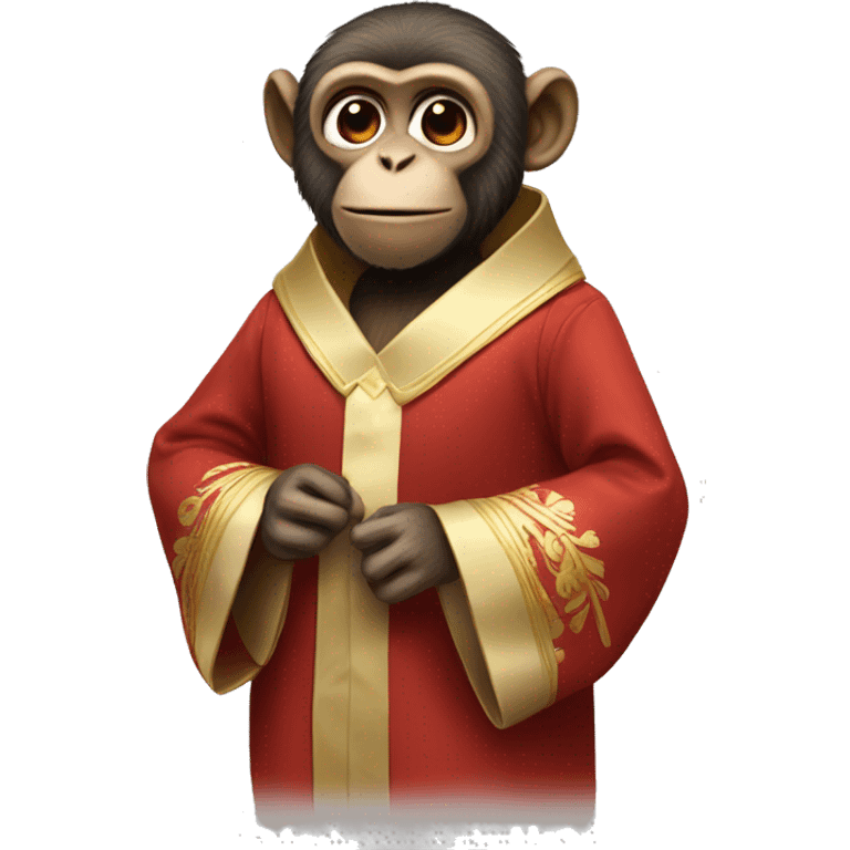 Monkey wearing a choir robe emoji