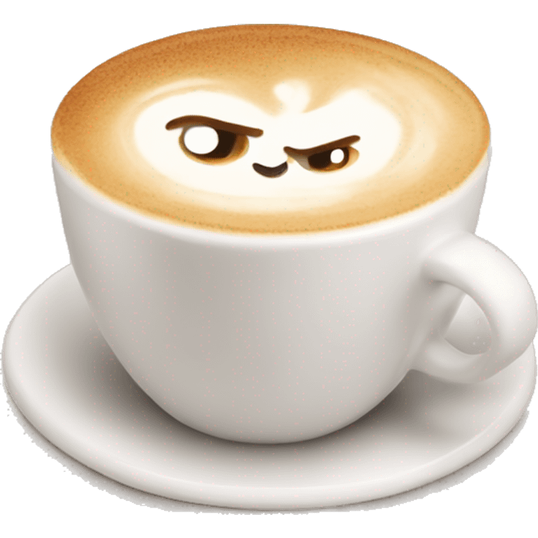 Cute latte  emoji