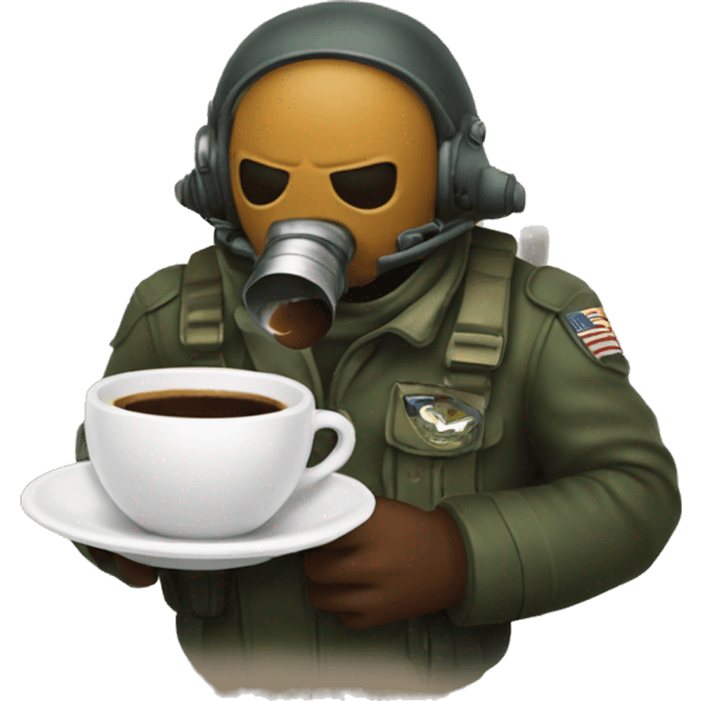 helldiver drinking coffee emoji